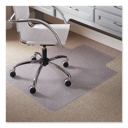 ES ROBBINS Chair Mat 36"x48", Traditional Lip Shape, Clear, for Carpet, Thickness: 1/4" 120023